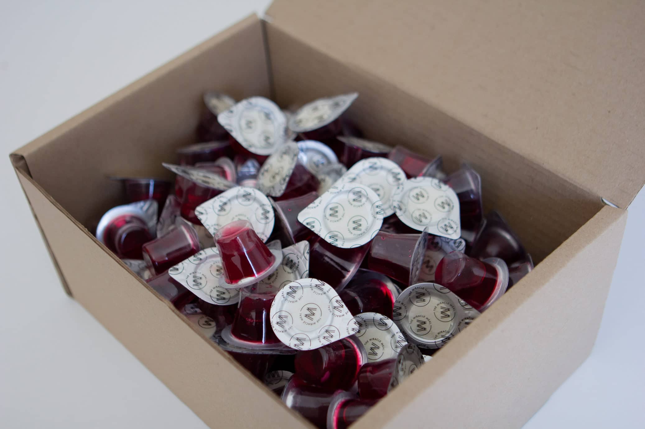 box of 100 Prefilled Communion Cup
