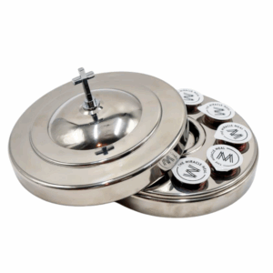 Miracle Meal Premium Travelling Communion Tray – Stainless Steel 10-Cup Communion Ware