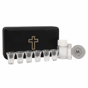 Miracle Meal Hard Case Communion Set – Compact Kit for Spiritual Care Anywhere (6 cups)
