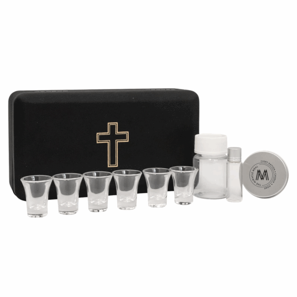Miracle Meal Hard Case Communion Set – Compact Kit for Spiritual Care Anywhere (6 cups)